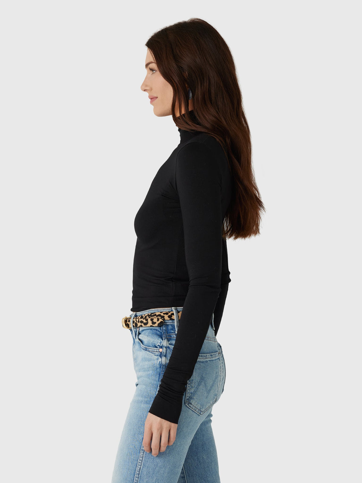 Eterne Women's Fitted Turtleneck Top