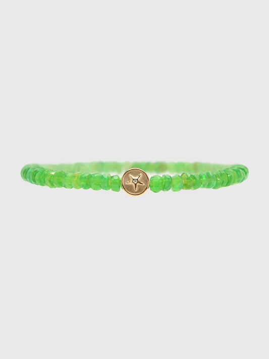 Sydney Evan Starfish Clam Shell Bead Opal Rondelle Bracelet