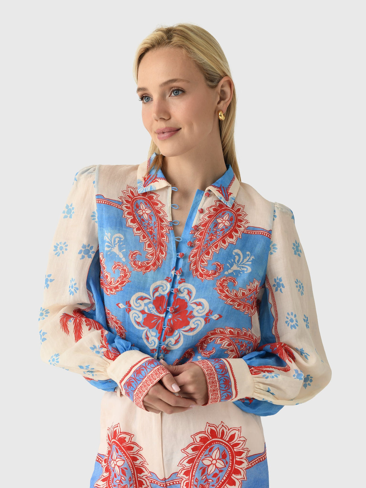 Kate Ford Women's Clivia Collar Blouse