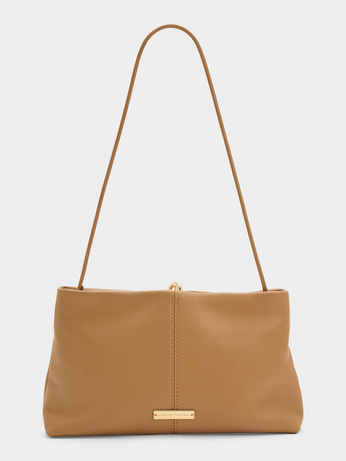 Loeffler Randall Corrine Leather Gathered Clutch