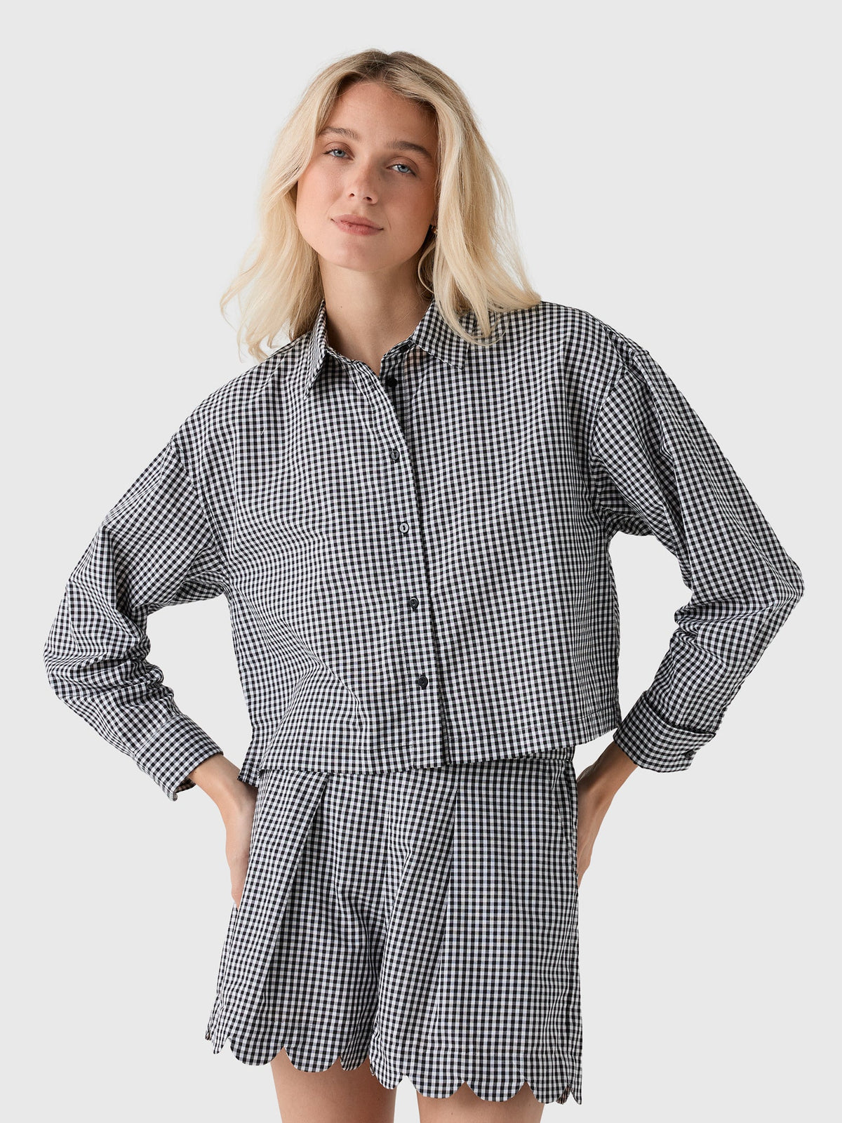 Masons Daughter Women's Cropped Boyfriend Shirt