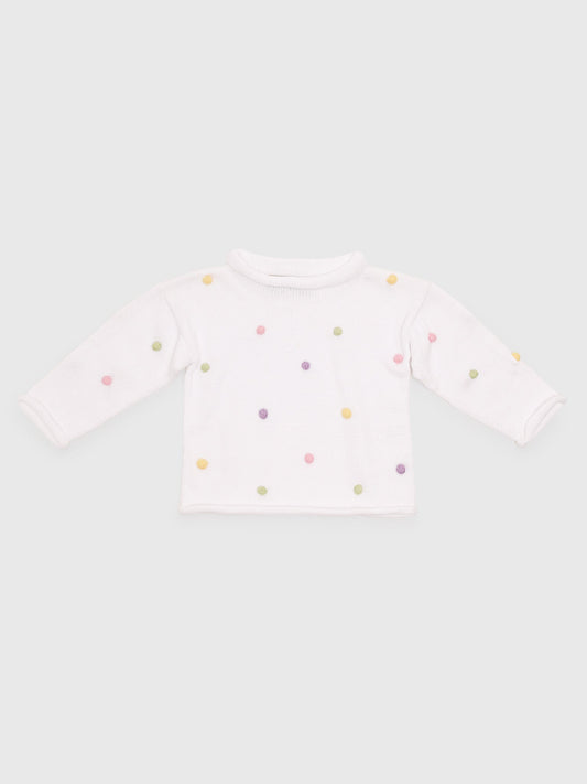 Luigi Girls' Pastel Ball Sweater