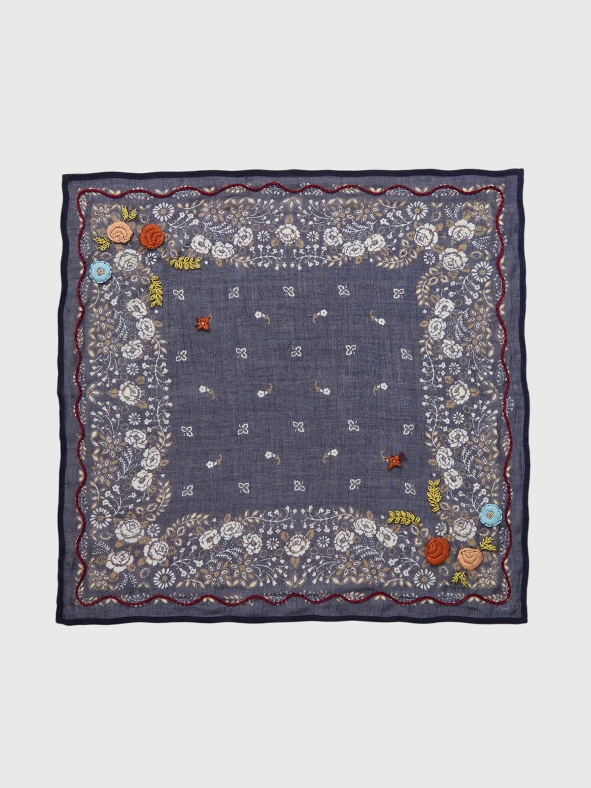 Chan Luu Embroidered Floral Bandana