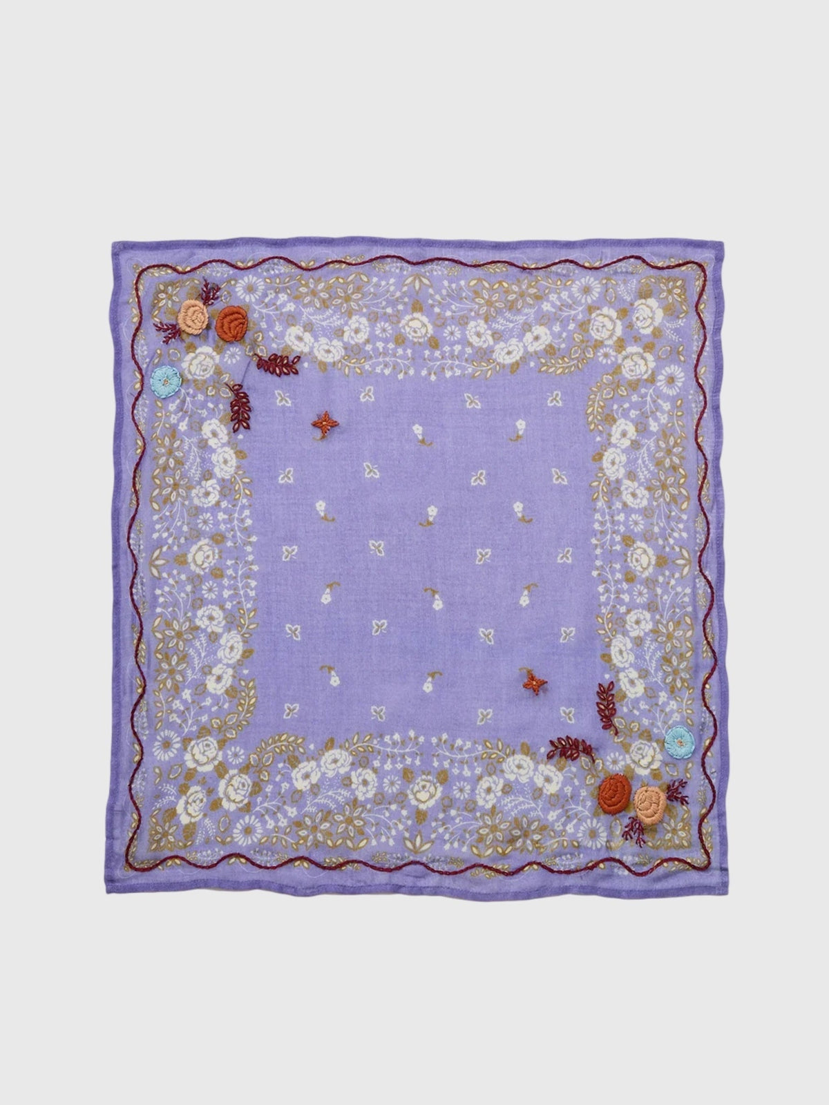 Chan Luu Embroidered Floral Bandana
