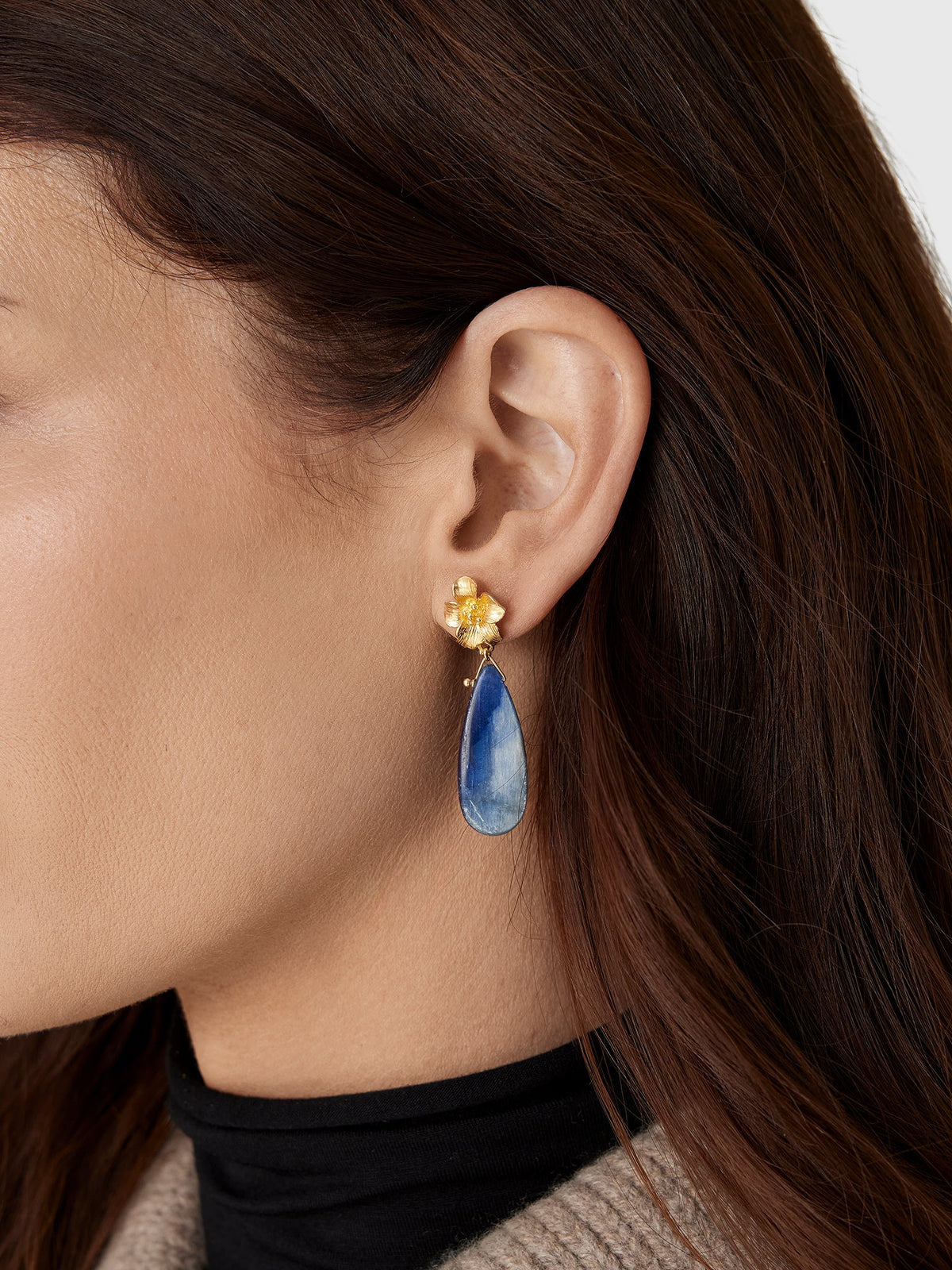 Chan Luu Hibiscus Drop Earrings