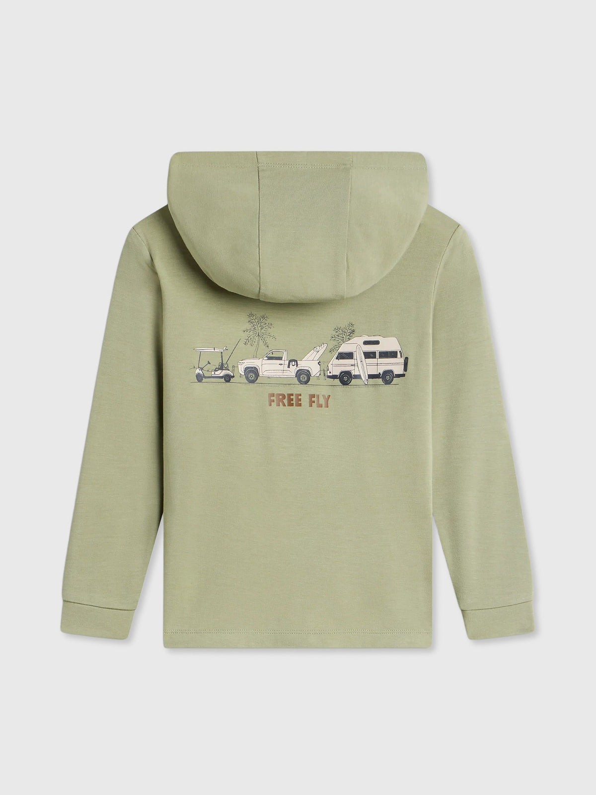 Free Fly Toddler Boys' Bamboo Shade Graphic Hoodie