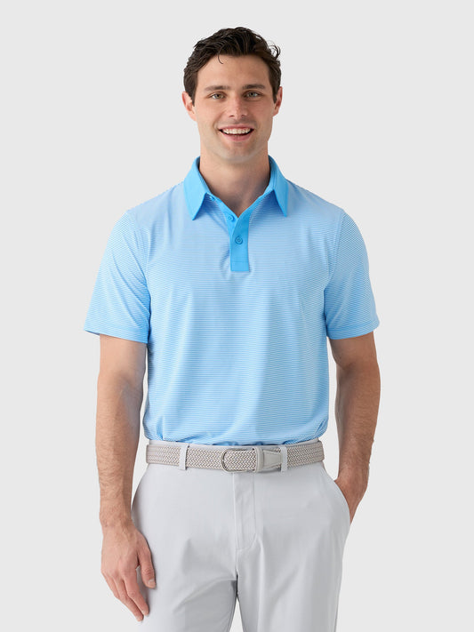 G/FORE Men's Feeder Stripe Fine Tech Jersey Polo
