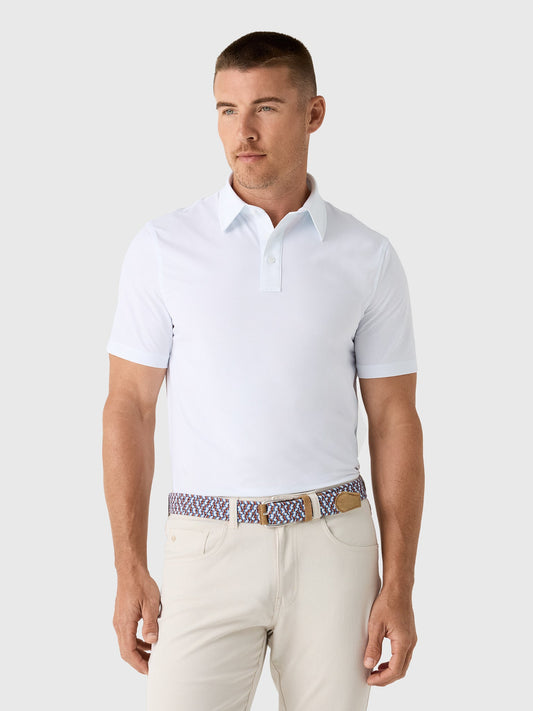 G/FORE Men's Fine Stretch Jacquard Polo