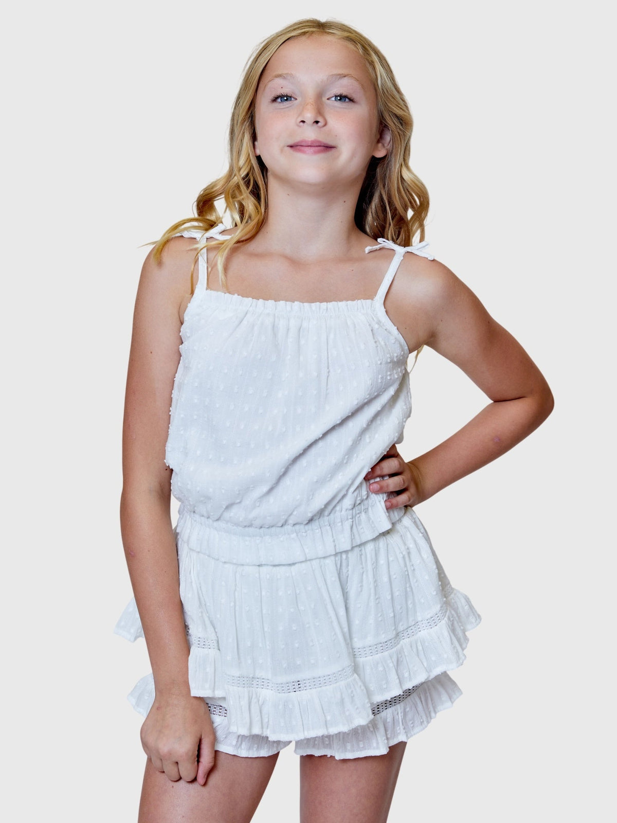 Design History Girls' Swiss Dot Tank