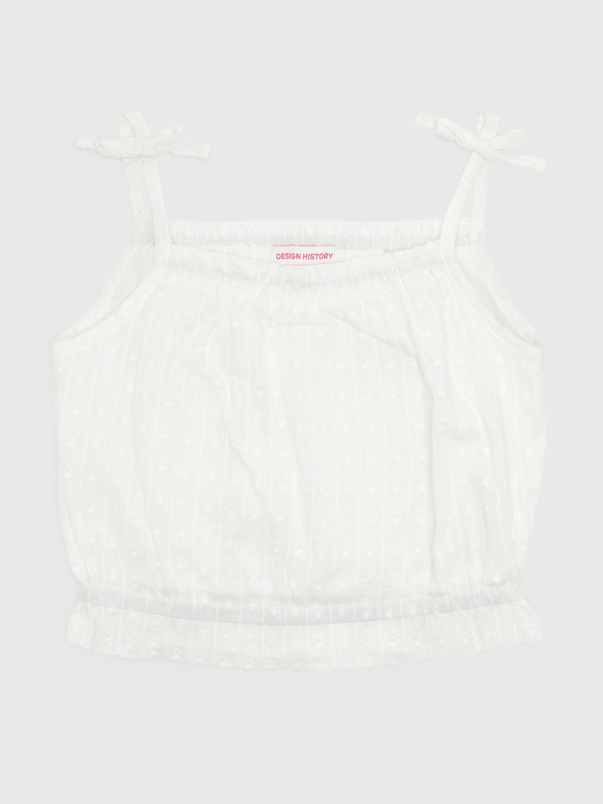 Design History Girls' Swiss Dot Tank