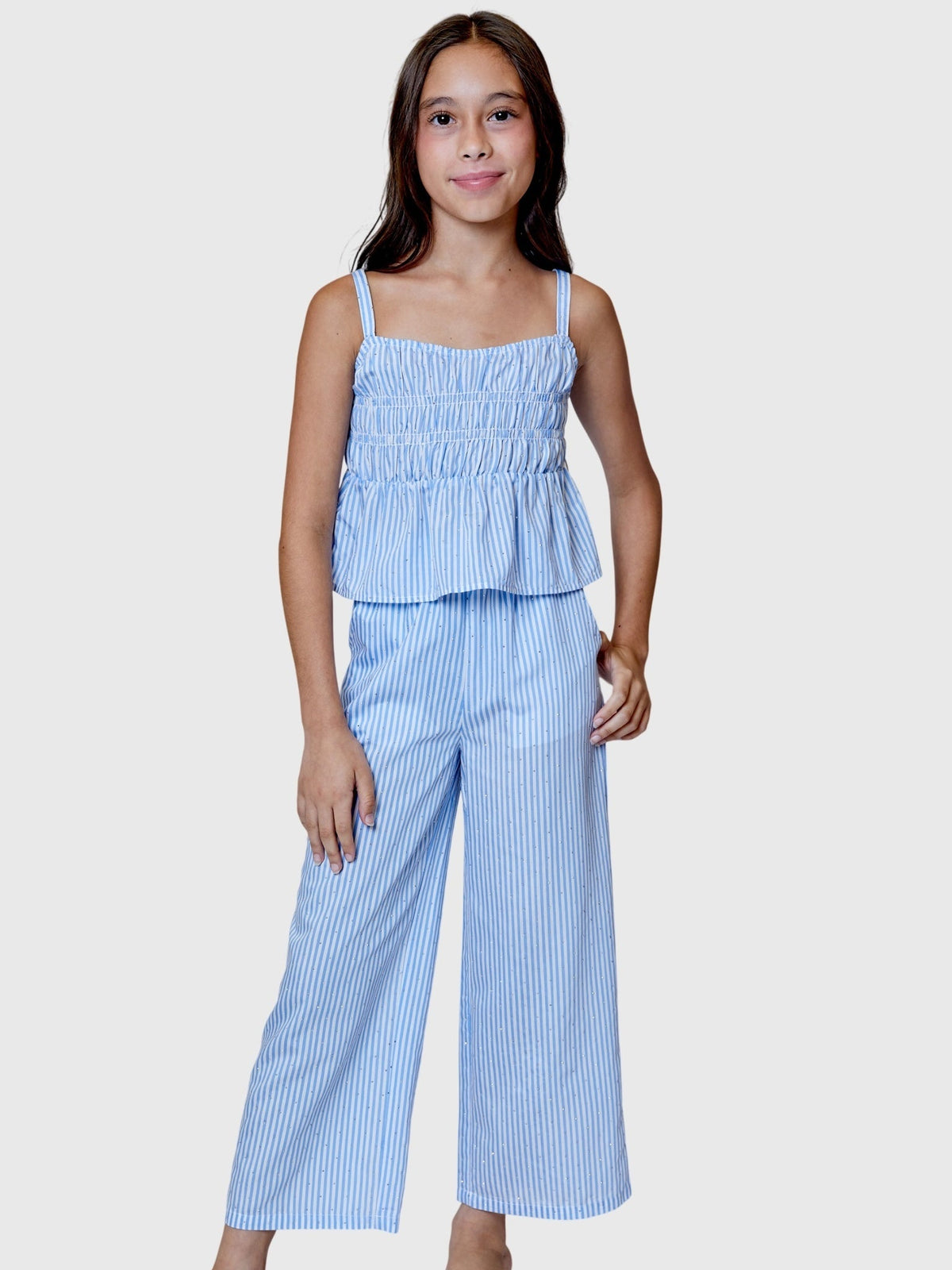 Design History Girls' Smocked Embellished Tank