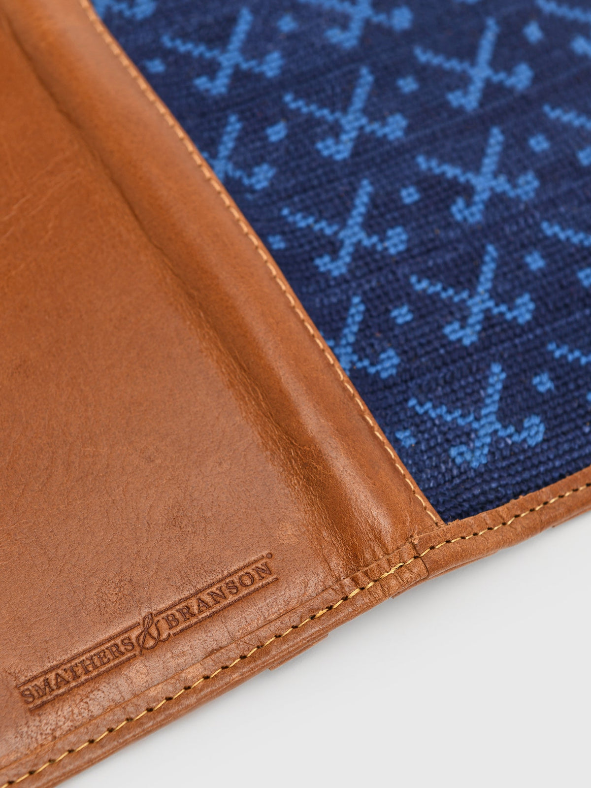 Smathers & Branson Tonal Clubs Needlepoint Golf Scorecard Holder