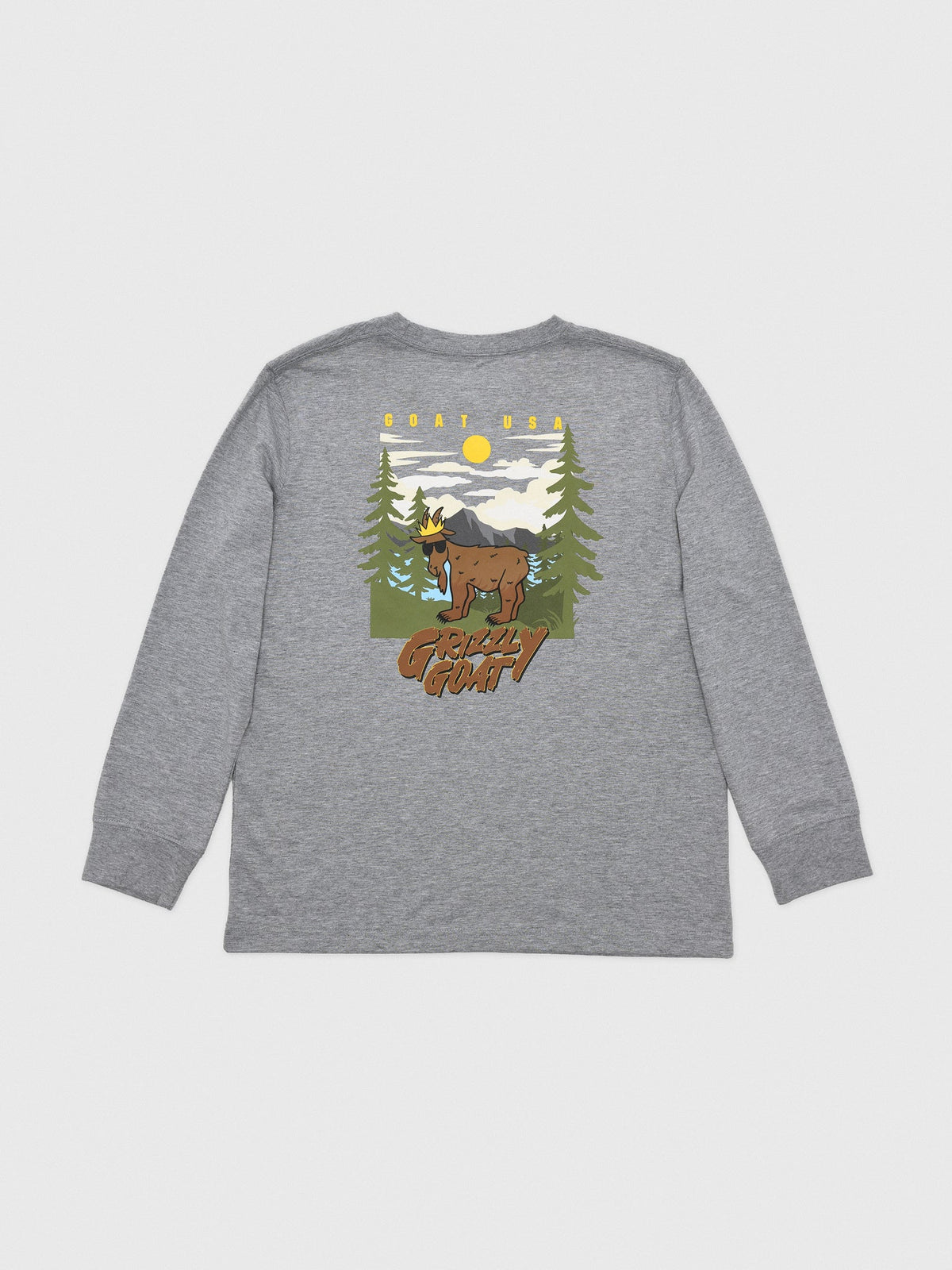 Goat USA Boys' Grizzly GOAT Long Sleeve T-Shirt