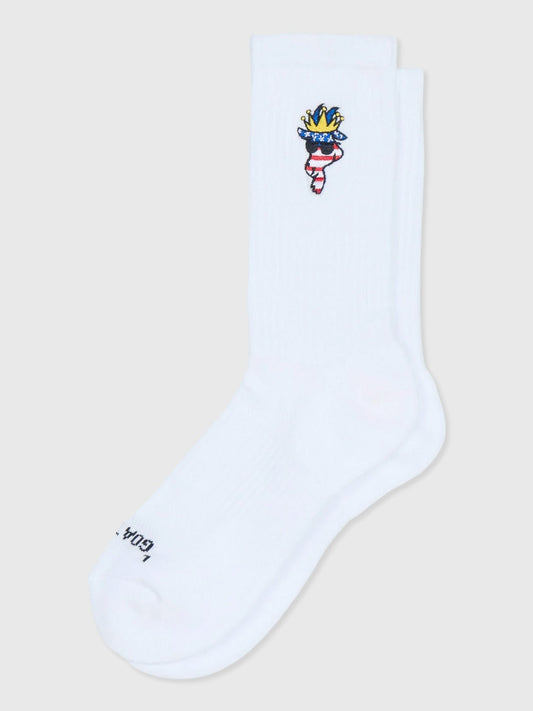Goat USA Boys' Youth Freedom Crew 6-Pack Socks