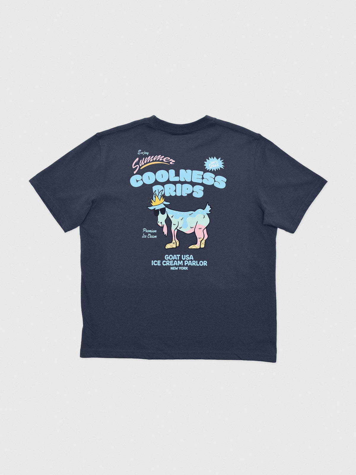 Goat USA Boys' Coolness Drips Ice Cream T-Shirt