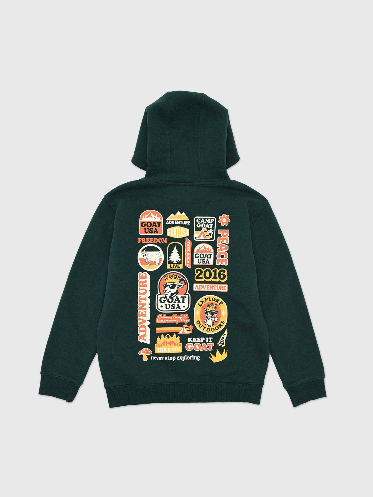 Goat USA Kids' Patch Hooded Sweatshirt