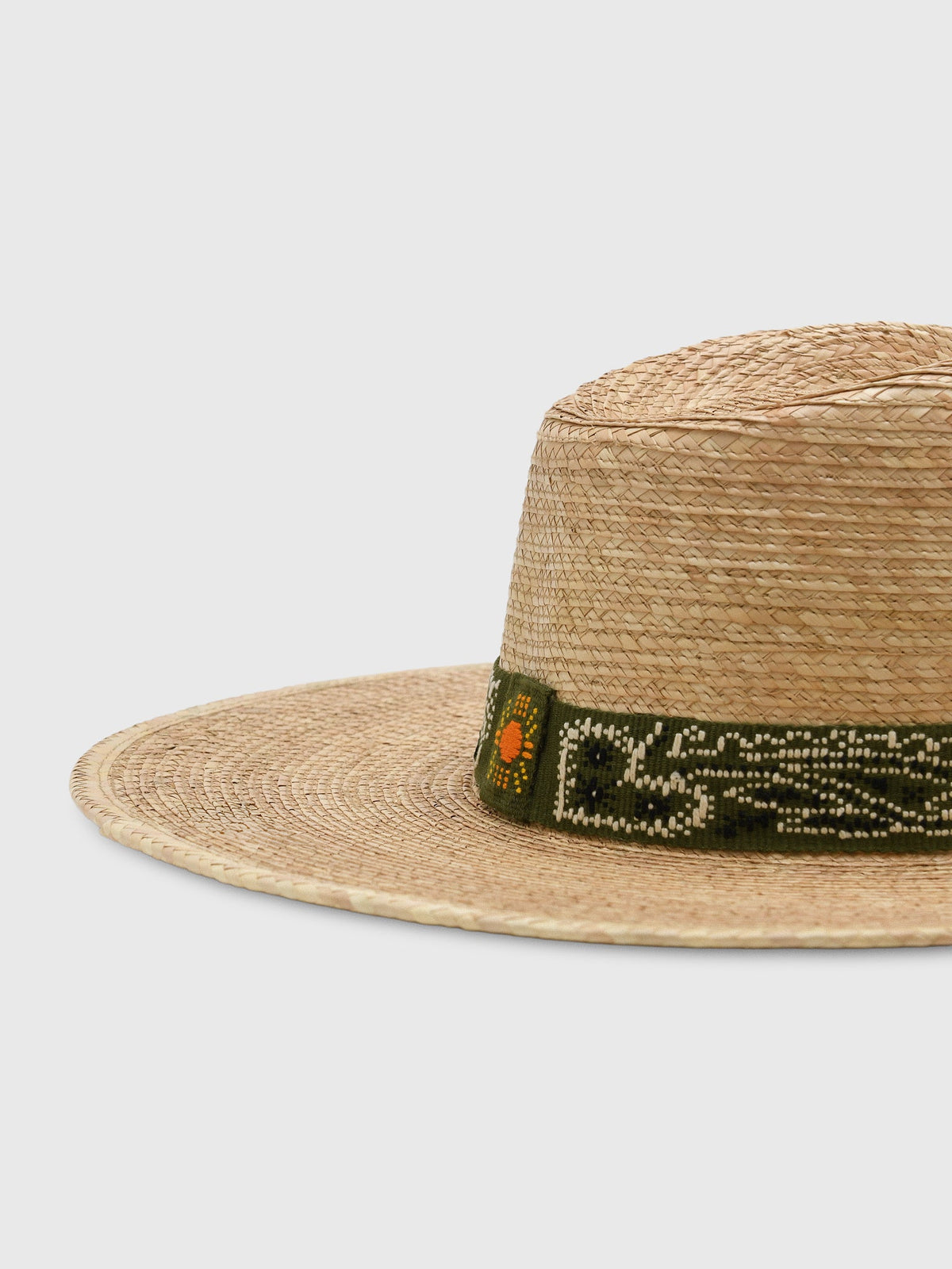 Sunshine Tienda Women's Olive Bandana Palm Hat