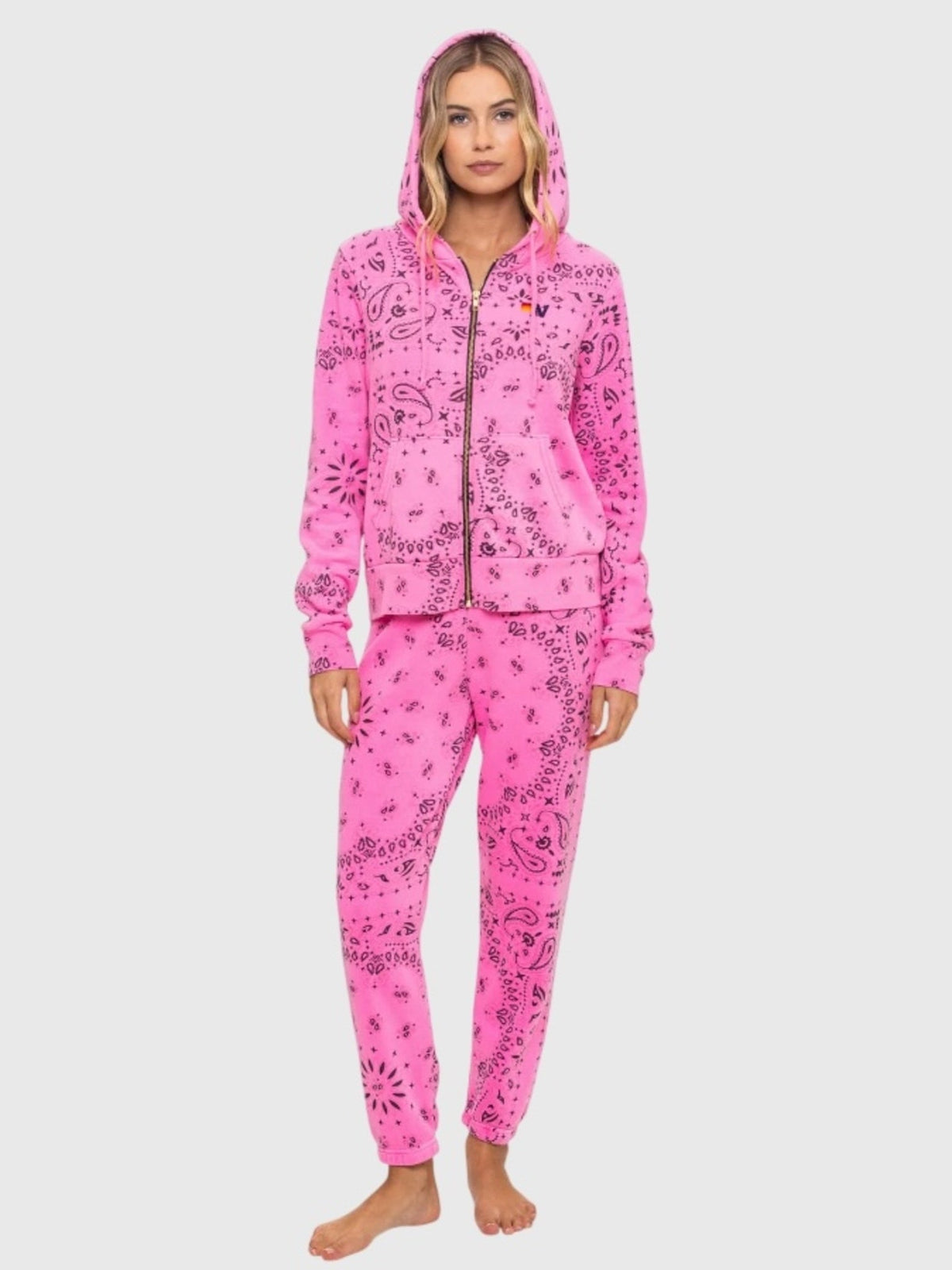 Aviator Nation Women's Bandana Zip Hoodie