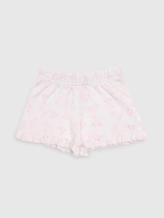 Luigi Girls' Bunny Print Short