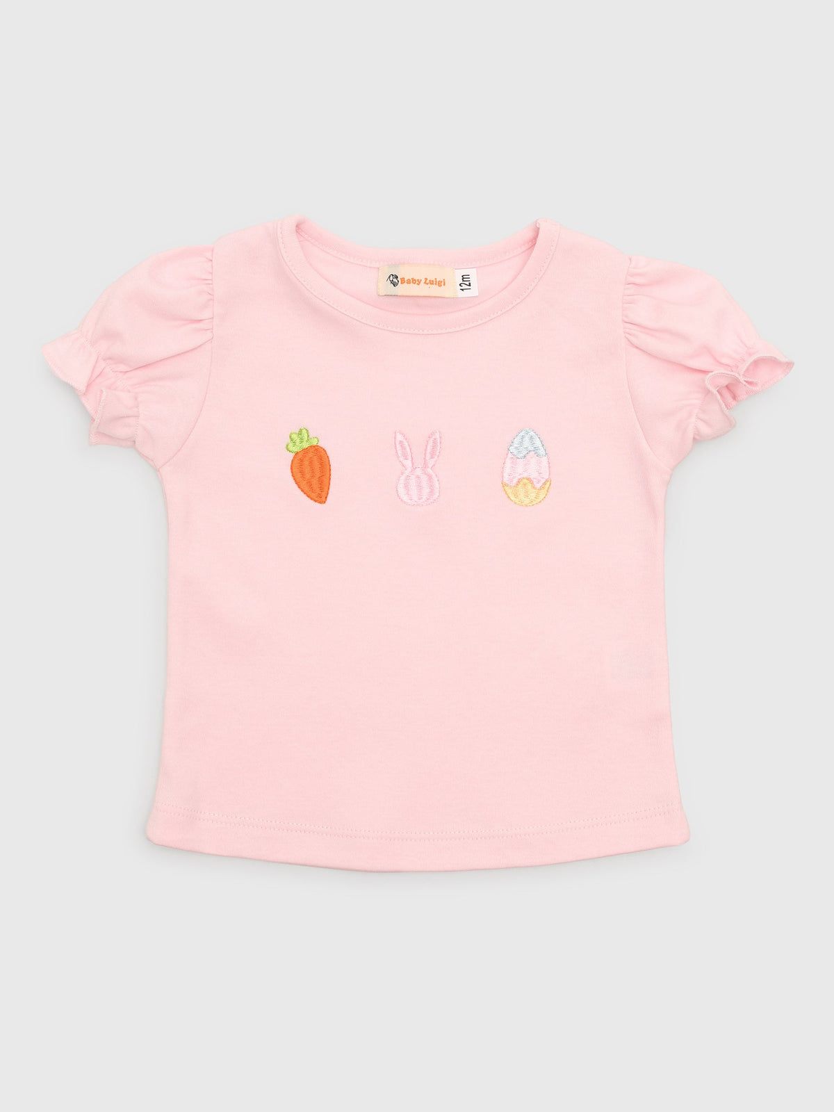 Luigi Girls' Puff Sleeve Icon Tee