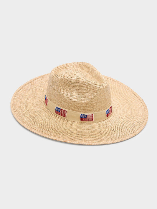 Sunshine Tienda Women's Ivory America Palm Hat