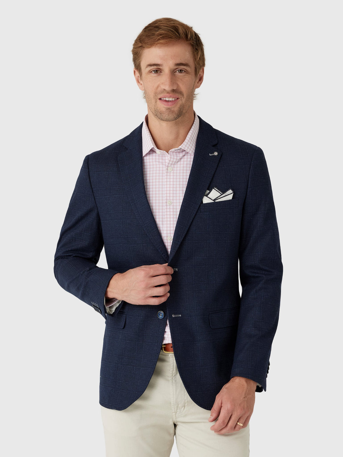 Blue Industry Men's Check Blazer