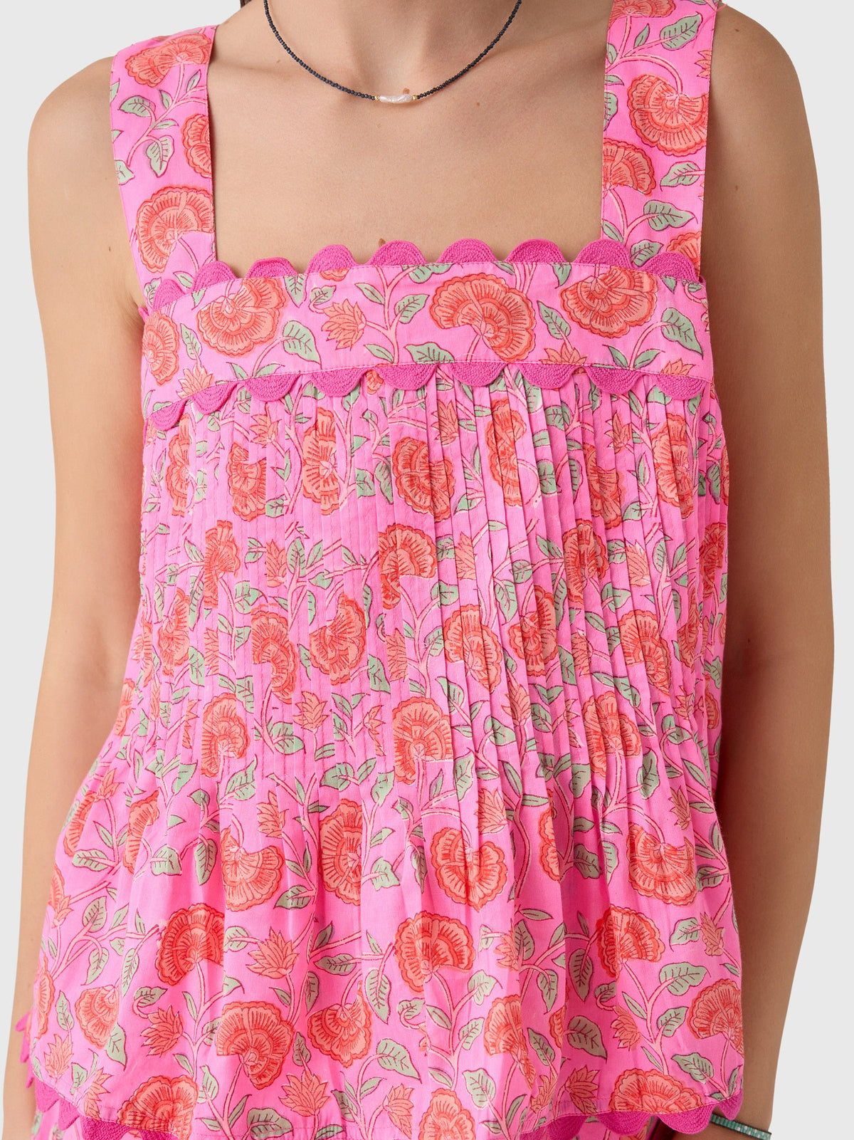 Juliet Dunn Women's Floral Print Top