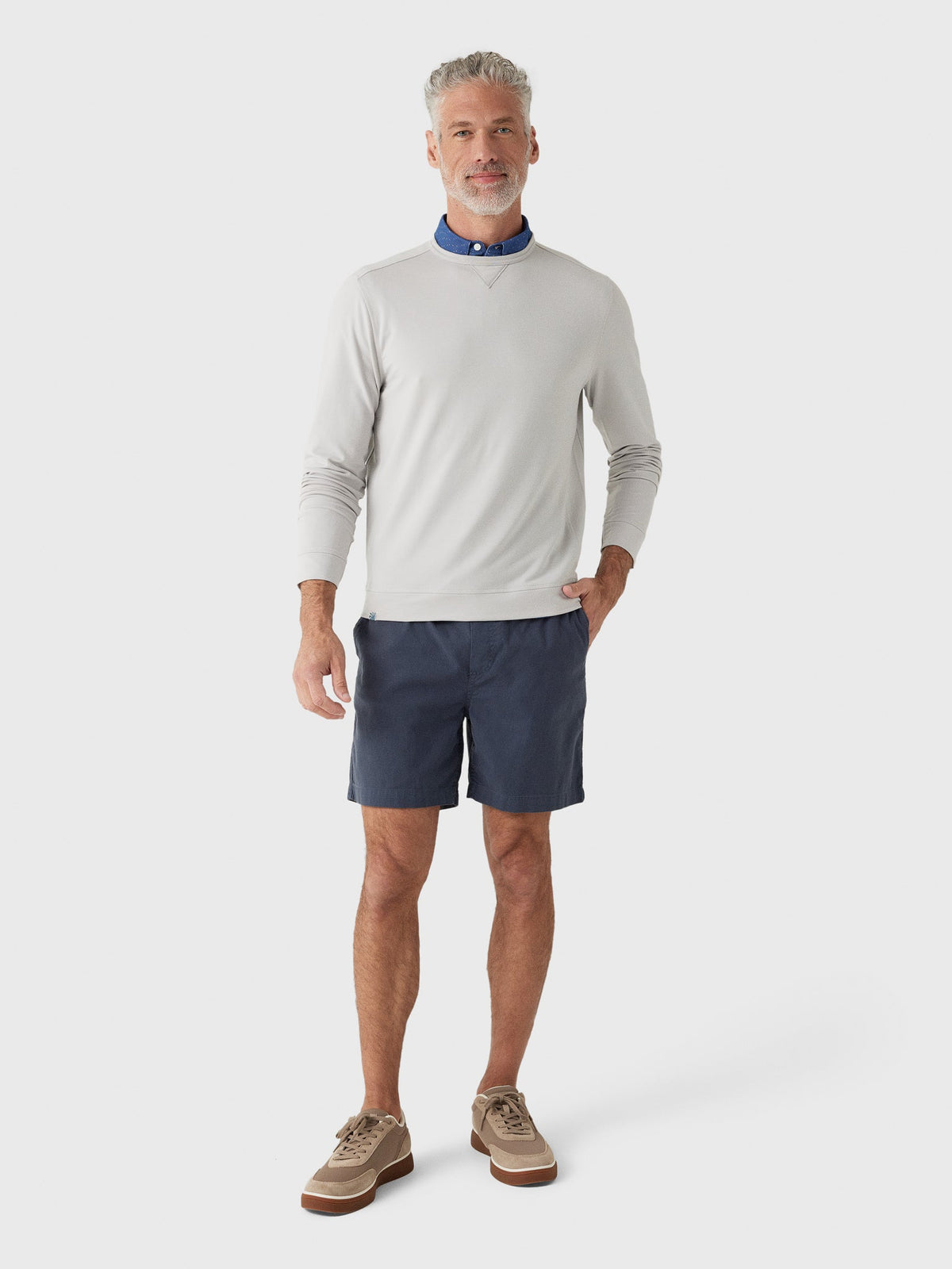 Johnnie-O Men's Willard Drirelease Crewneck Sweatshirt