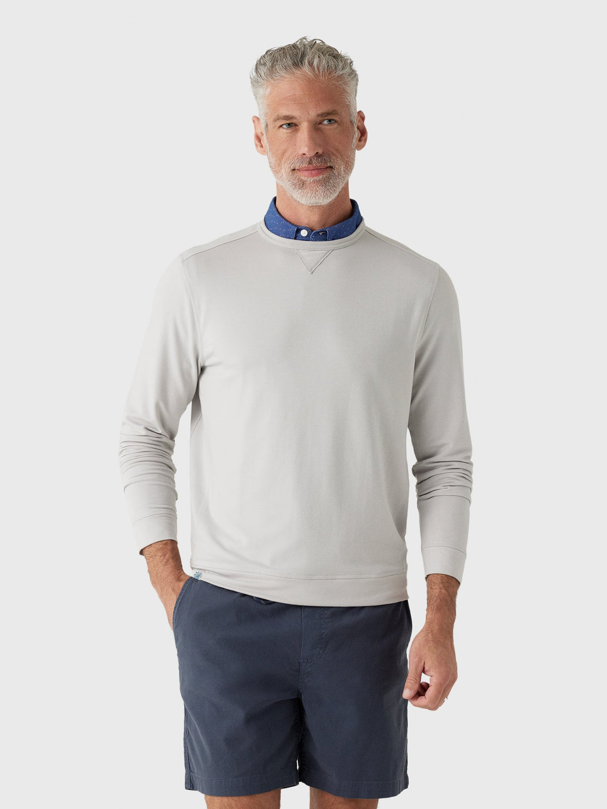 Johnnie-O Men's Willard Drirelease Crewneck Sweatshirt