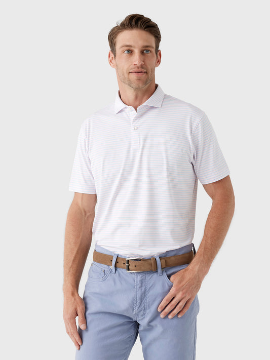 Johnnie-O Men's Rez Stripe Performance Jersey Polo