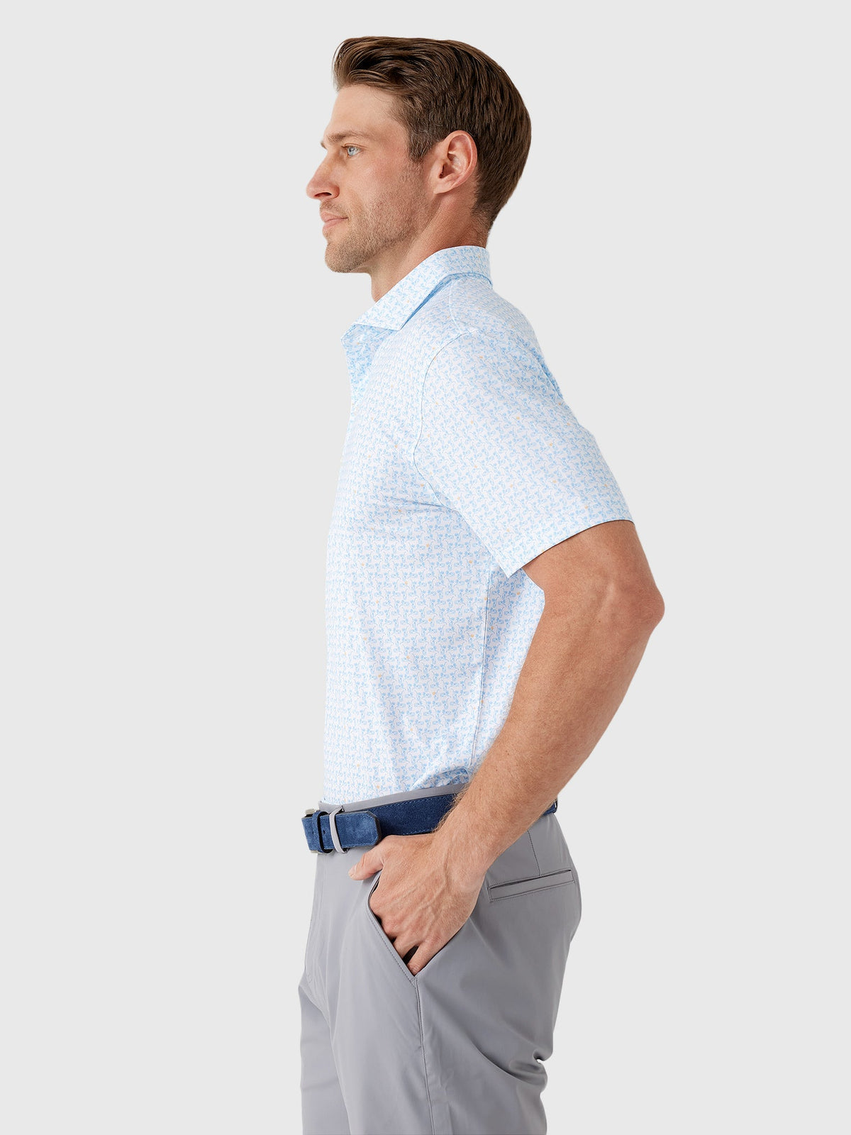 Johnnie-O Men's Minty Performance Jersey Polo