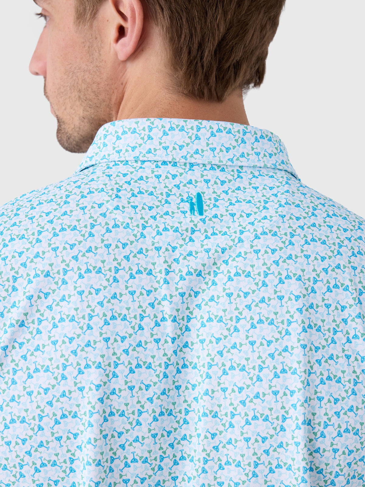 Johnnie-O Men's Cocktail Time Performance Mesh Polo