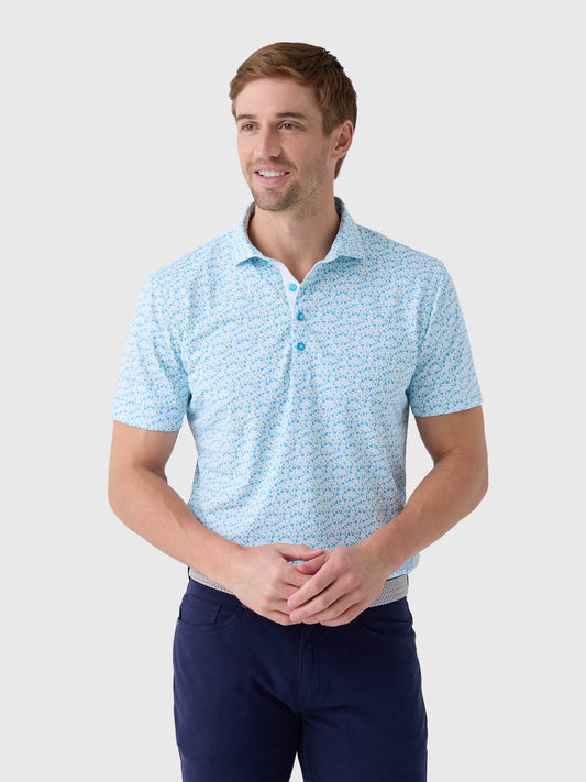 Johnnie-O Men's Cocktail Time Performance Mesh Polo