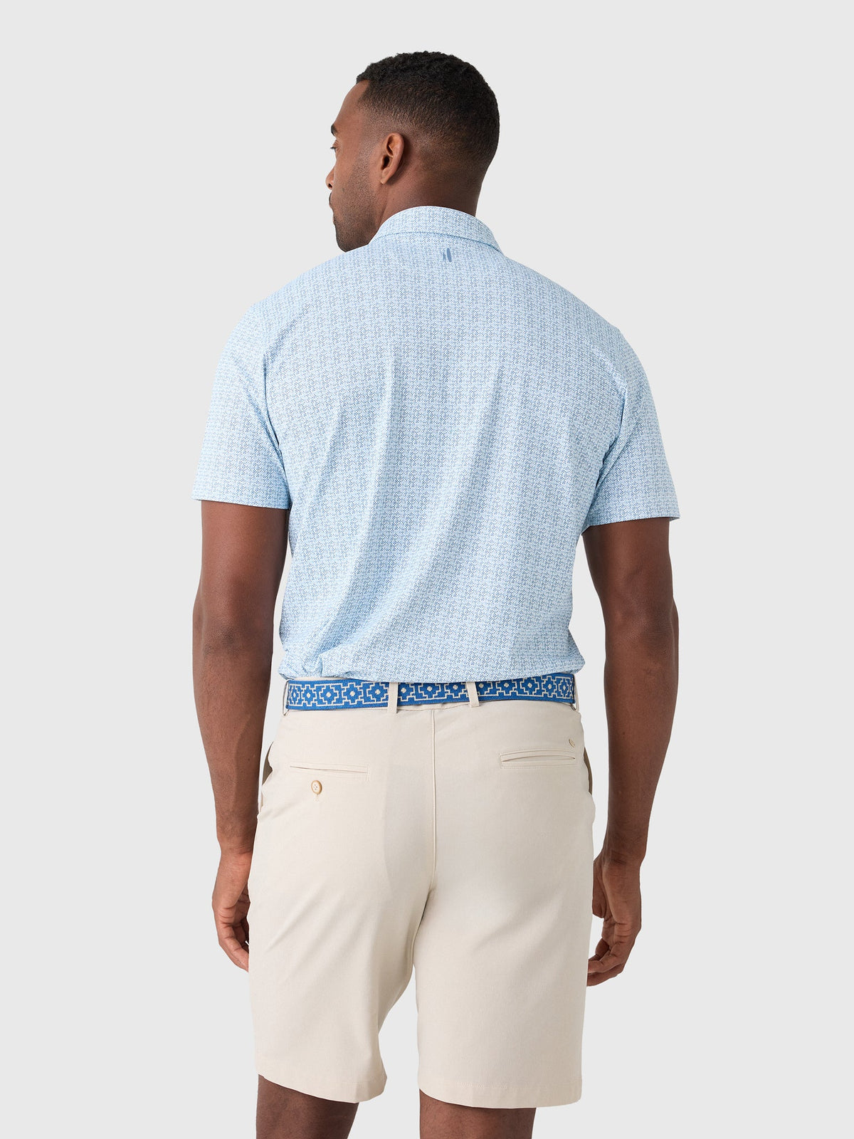 Johnnie-O Men's Vintage Floral Performance Mesh Polo