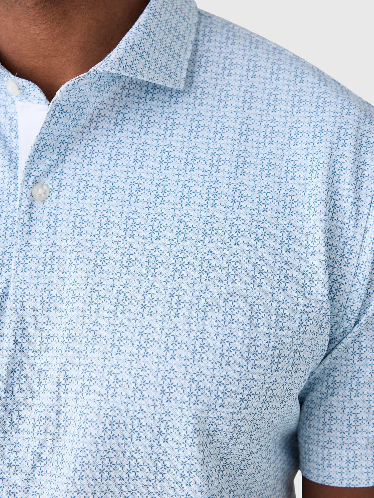 Johnnie-O Men's Vintage Floral Performance Mesh Polo