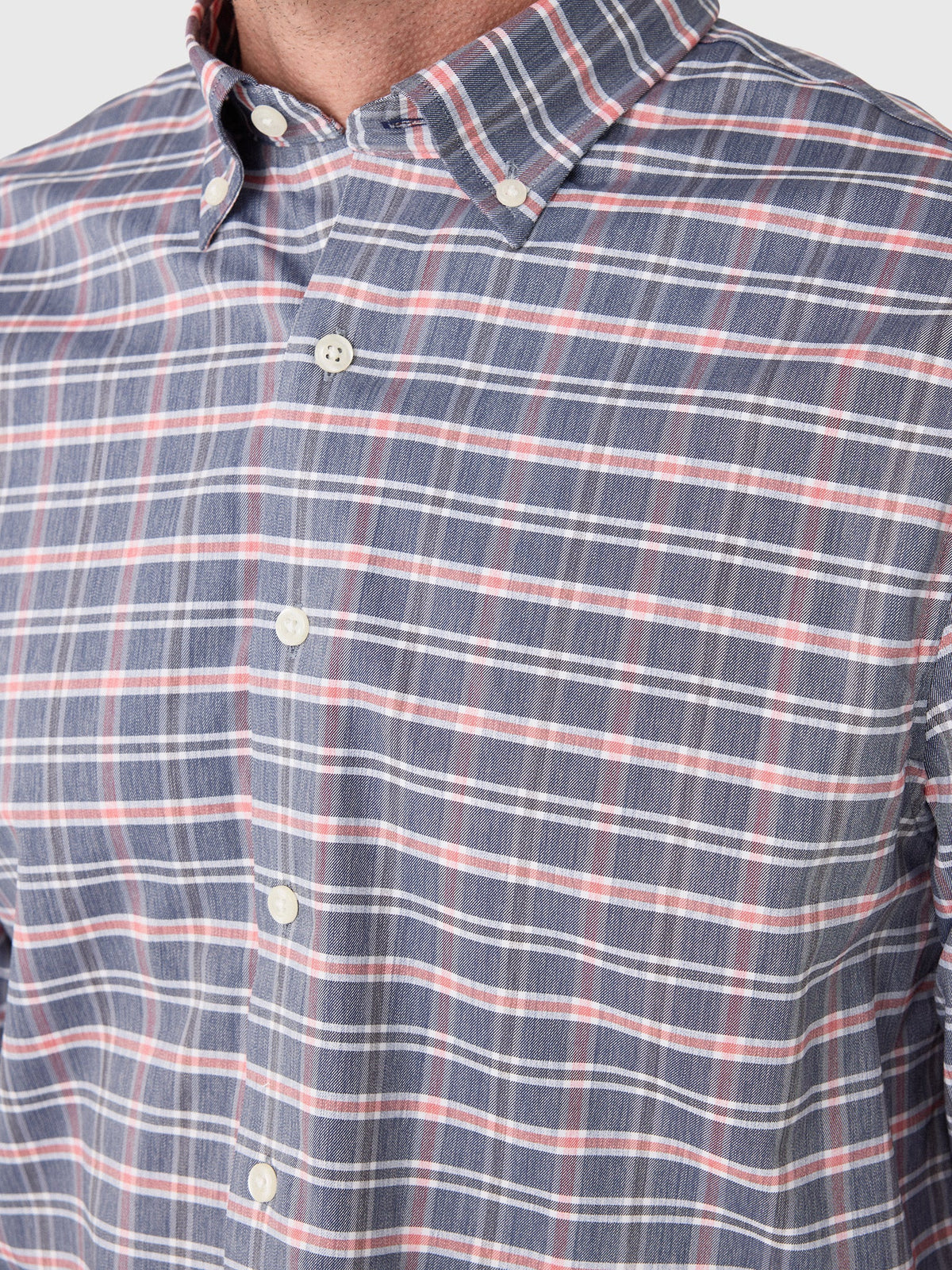 Johnnie-O Men's Basswood Plaid Performance Button-Down Shirt