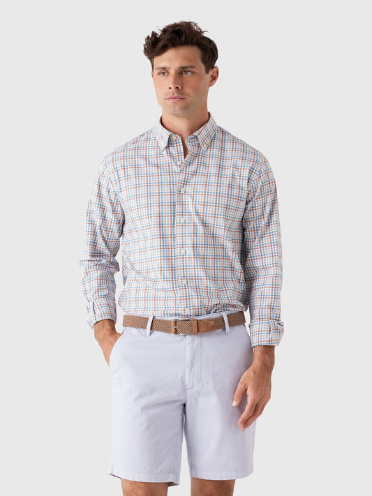 Johnnie-O Men's Redwood Check Performance Button-Down Shirt