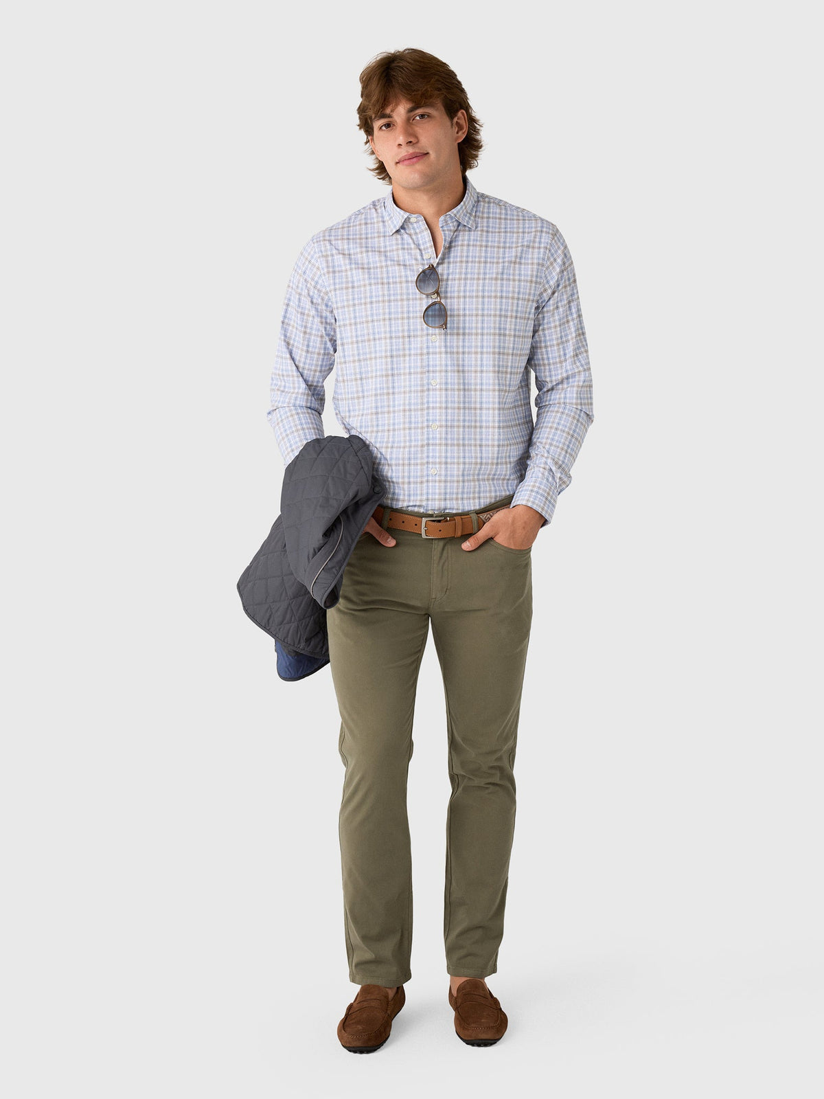 Johnnie-O Men's Chelsea Pane Performance Button-Down Shirt
