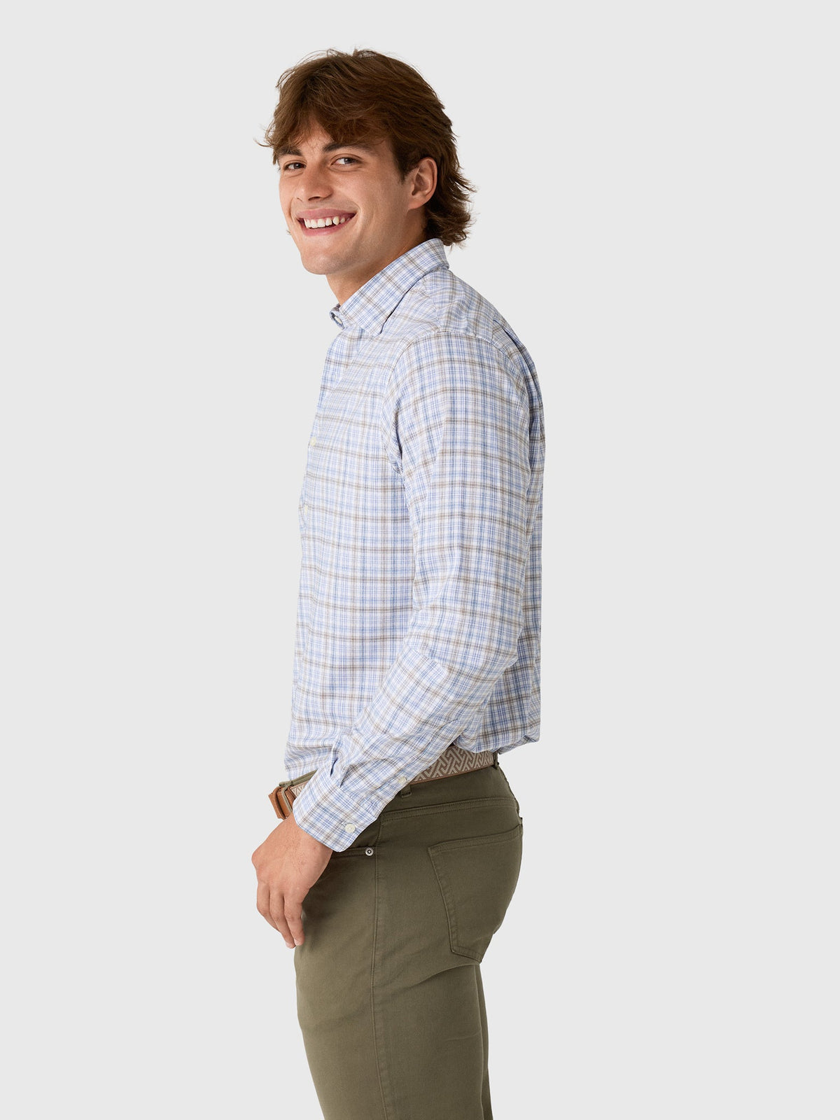 Johnnie-O Men's Chelsea Pane Performance Button-Down Shirt