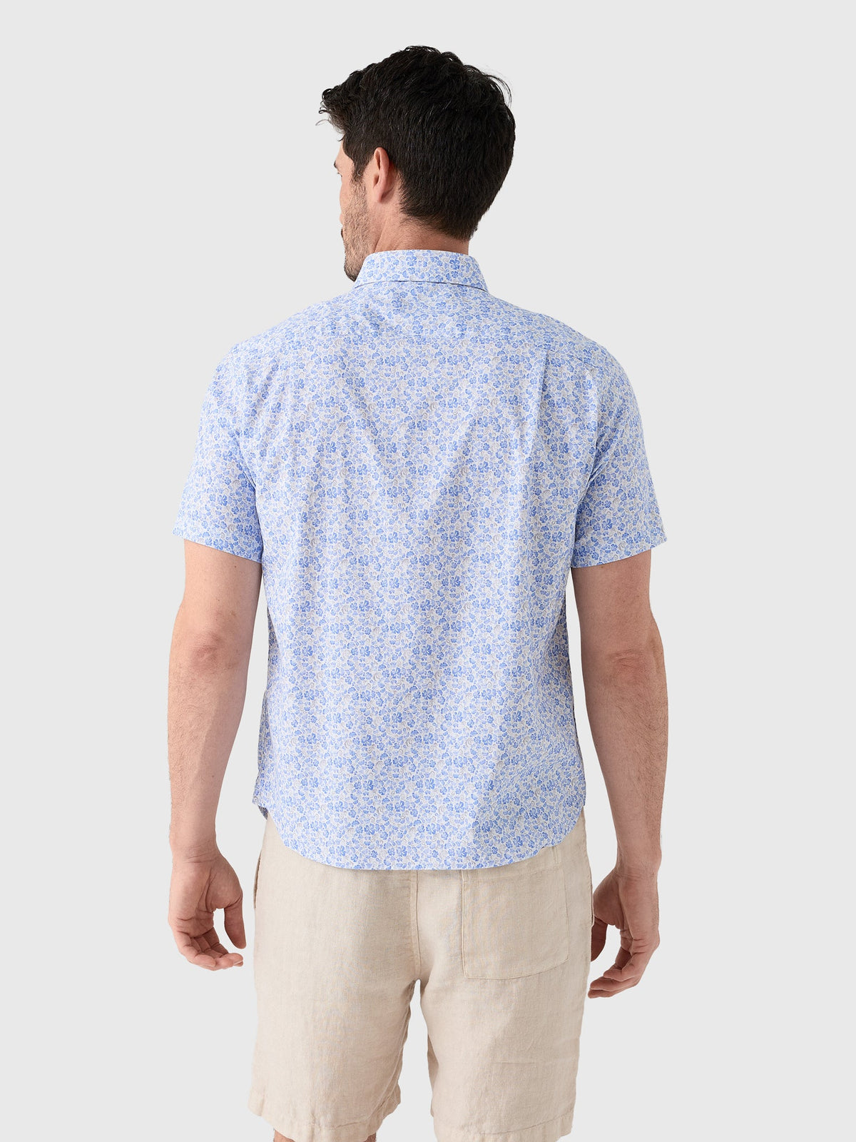 Johnnie-O Men's Filipe Printed Tencel Blend Short Sleeve Button-Down Shirt