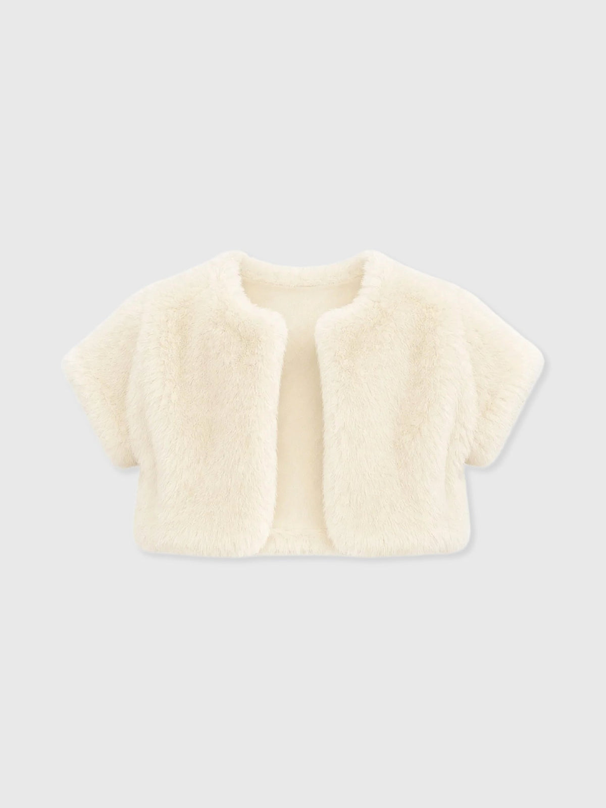 Katie J NYC Tween Girls' Juno Faux Fur Bolero