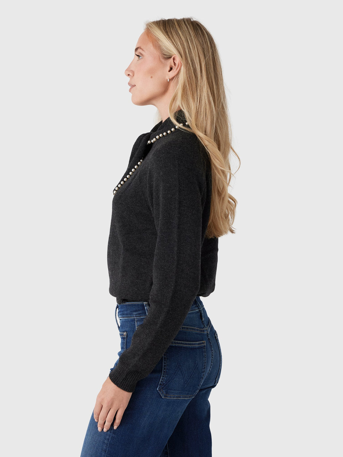 Essentiel Antwerp Women's Kasa Embellished Bow Collar Sweater