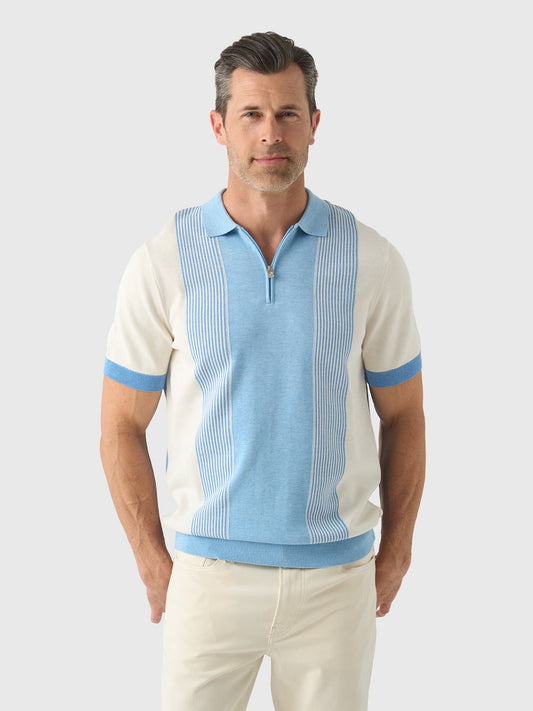 Blue Industry Men's Blaine Quarter-Zip Polo