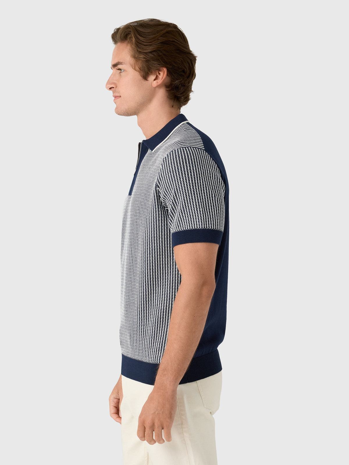 Blue Industry Men's Mason Quarter-Zip Polo