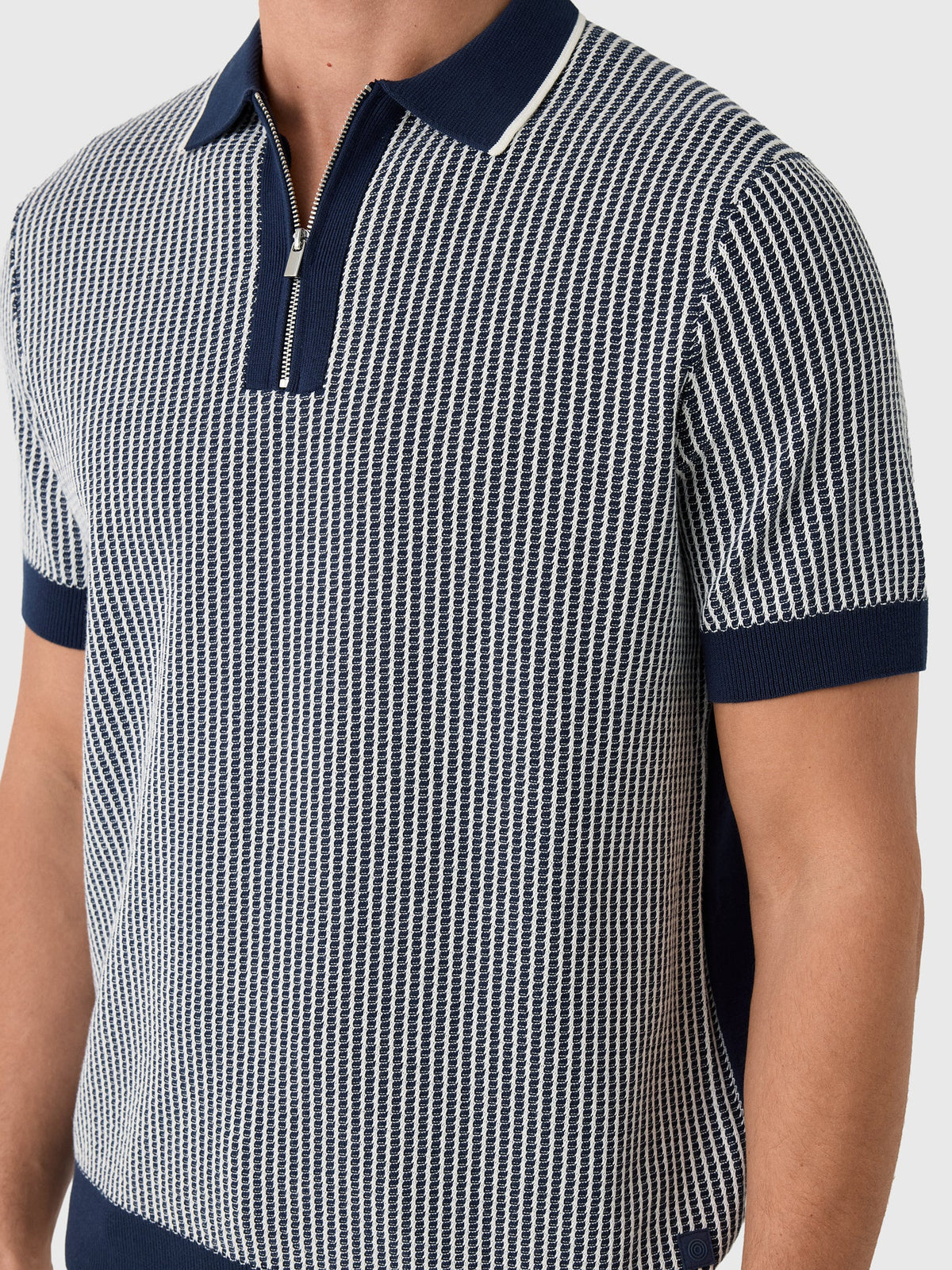 Blue Industry Men's Mason Quarter-Zip Polo