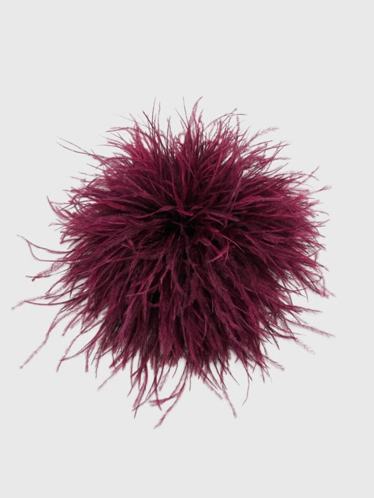 Essentiel Antwerp Kurdy Ostrich Feather Brooch