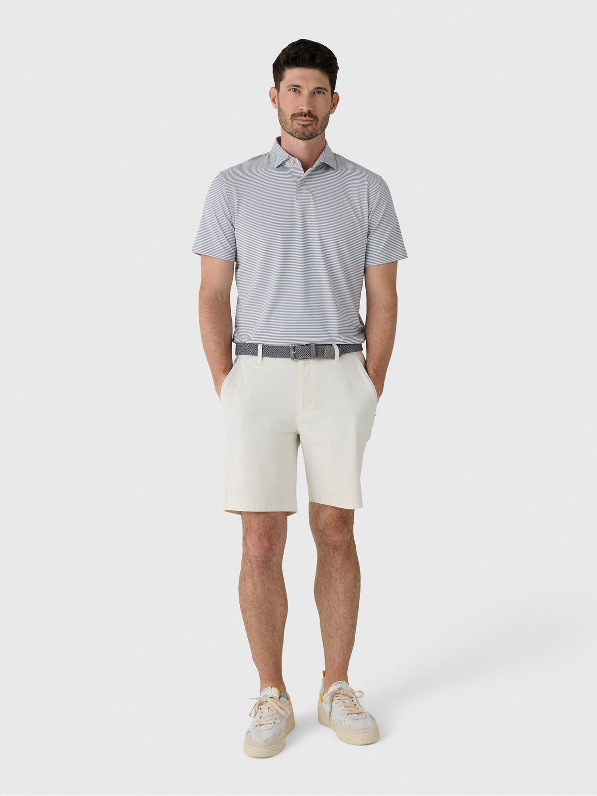 Sun Day Red Men's Refined Cypress Stripe Polo