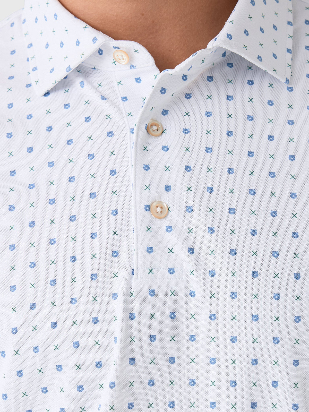Sun Day Red Men's Grrrid Piqué Polo