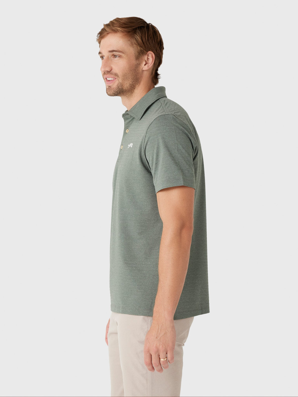 Sun Day Red Men's Redwood Heather Polo