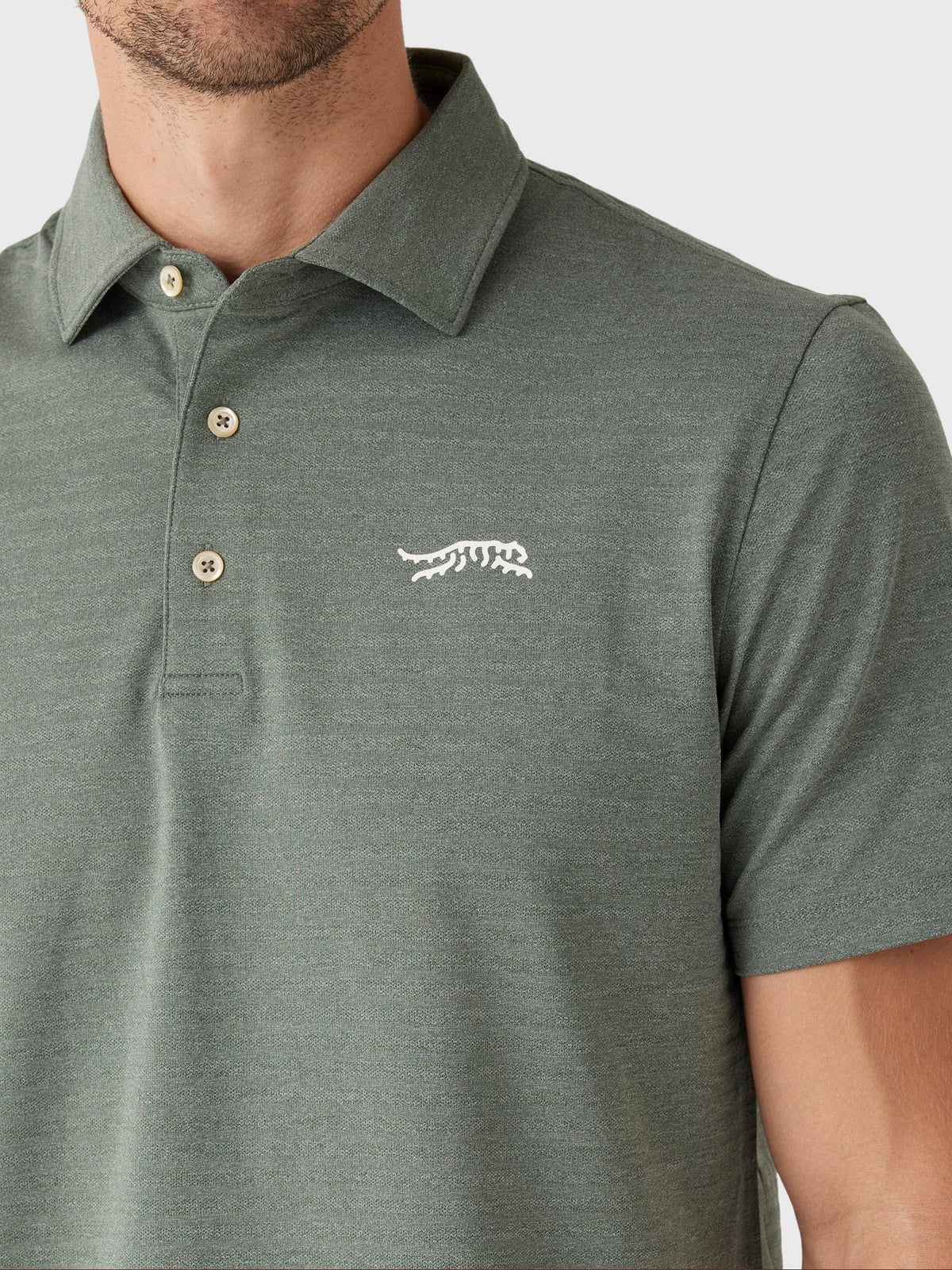 Sun Day Red Men's Redwood Heather Polo